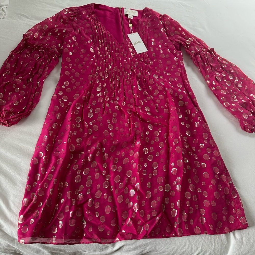 Lilly Pulitzer Pink Sequin Embellished Sundress